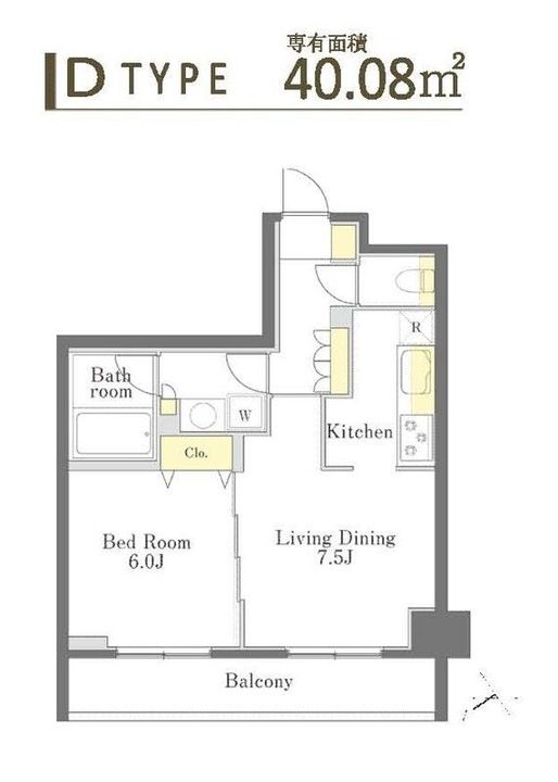 Dimus勝どき(ディームス勝どき)の間取り