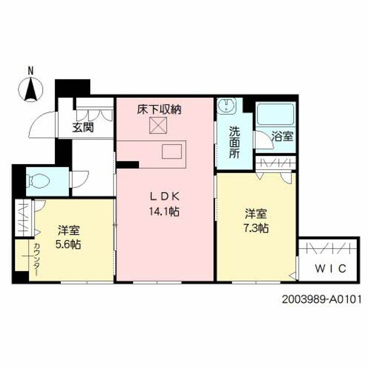 シャーメゾンローツェ国府の間取り