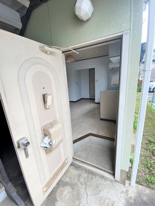 千葉県東金市南上宿(アパート)の賃貸物件の玄関