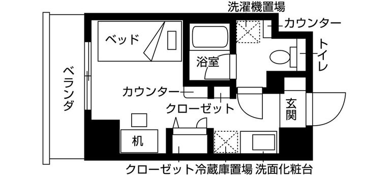 リビオセゾン亀有の間取り