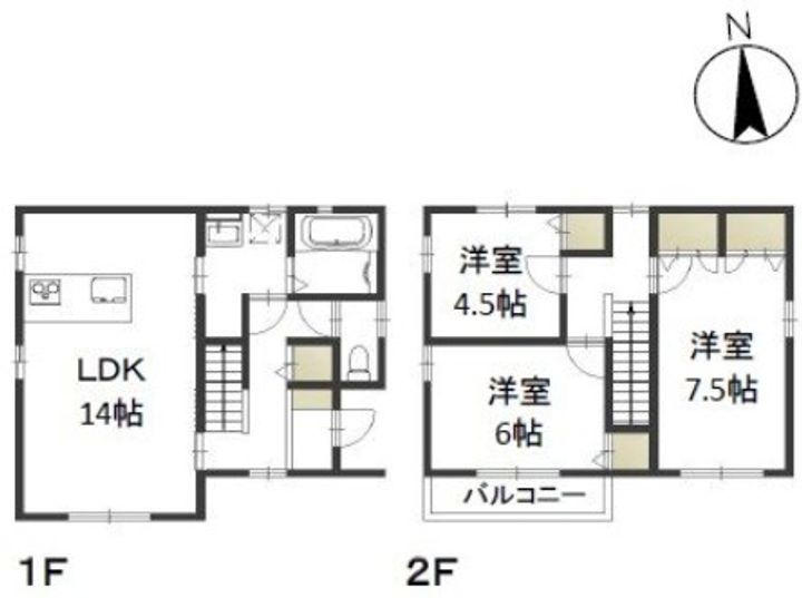 岡山県岡山市北区北長瀬本町(アパート)の賃貸物件の間取り
