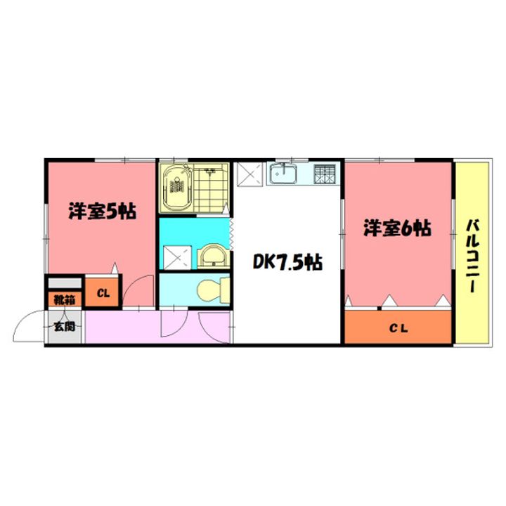 ソラーレ魚住の間取り