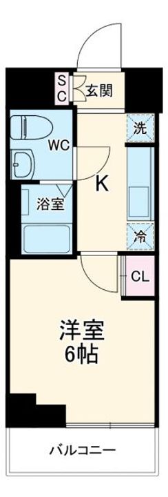 GENOVIA南行徳skygardenの間取り
