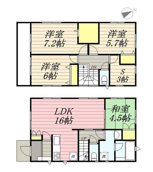 茨城県鹿嶋市大字平井(一戸建)の賃貸物件の間取り