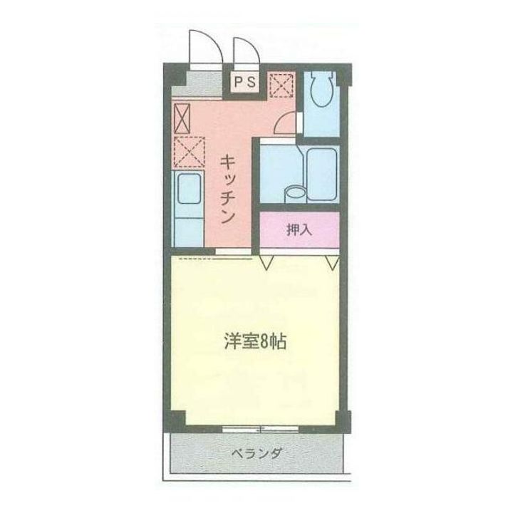 神奈川県厚木市下川入(マンション)の賃貸物件の間取り