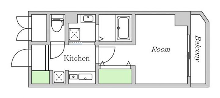 大阪府大阪市北区大淀南3(マンション)の賃貸物件の間取り