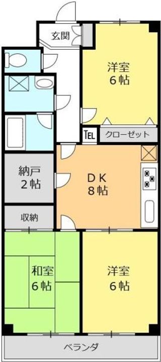 モアグレイス所沢の間取り