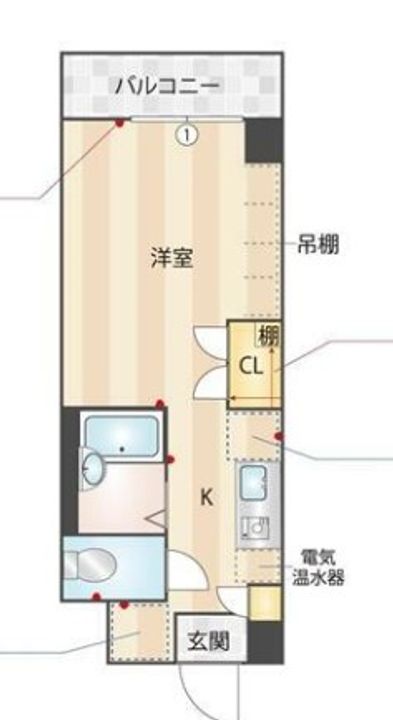 神奈川県川崎市麻生区上麻生6(マンション)の賃貸物件の間取り