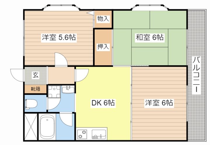 メゾン桑野の間取り
