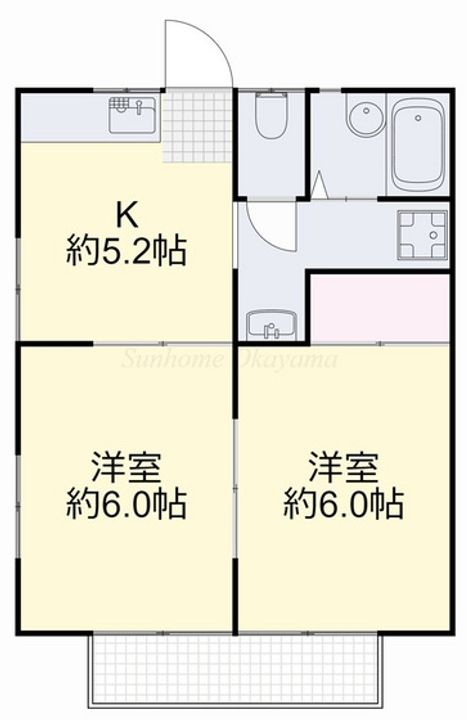 メゾン上道の間取り