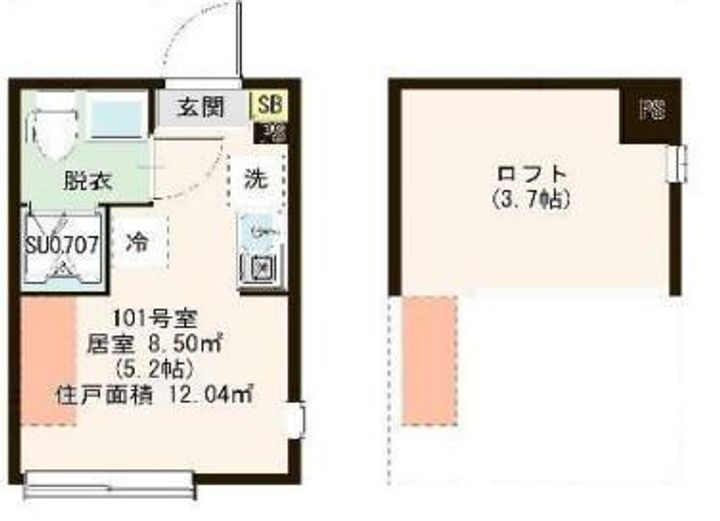東京都練馬区北町1(アパート)の賃貸物件の間取り