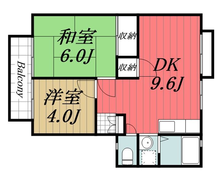 千葉県千葉市若葉区小倉町(アパート)の賃貸物件の間取り