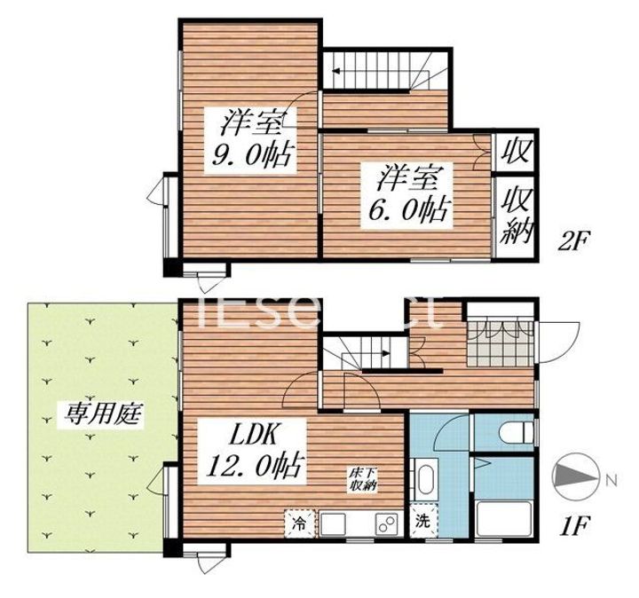 千葉県茂原市緑ケ丘4(一戸建)の賃貸物件の間取り