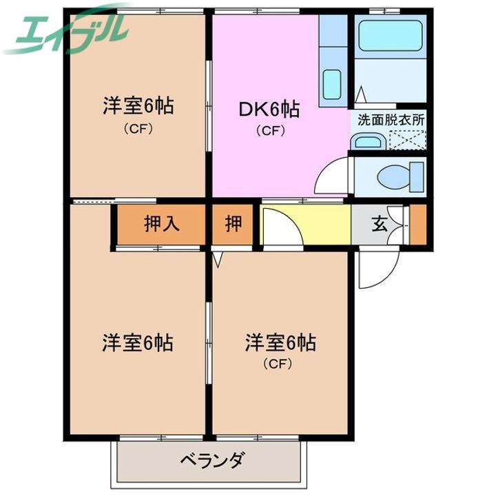 クラムハイツの間取り