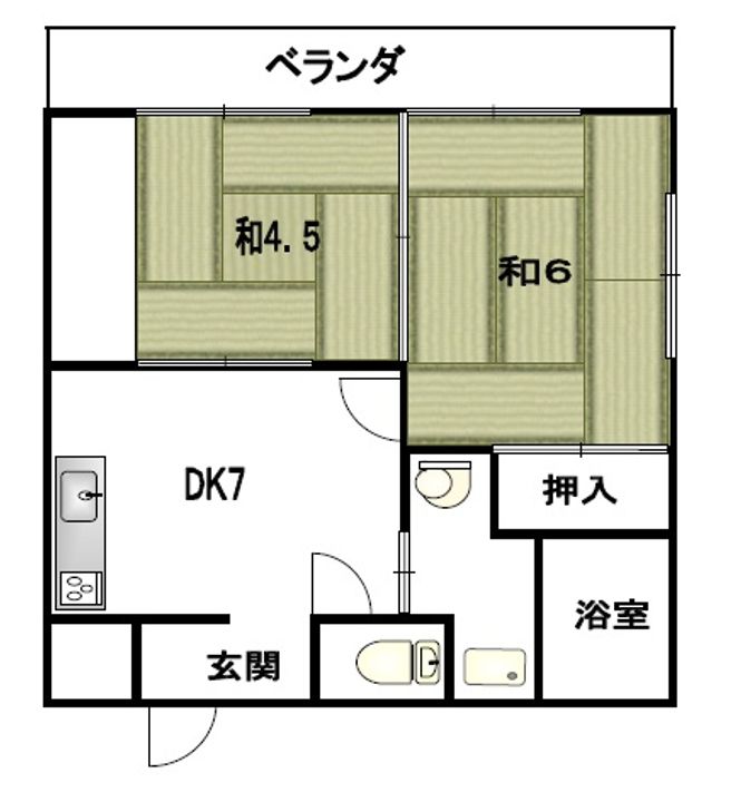 長崎県長崎市田上2(マンション)の賃貸物件の間取り