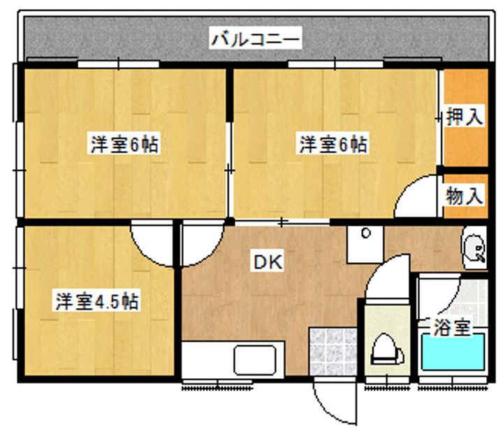 青山ハイツの間取り