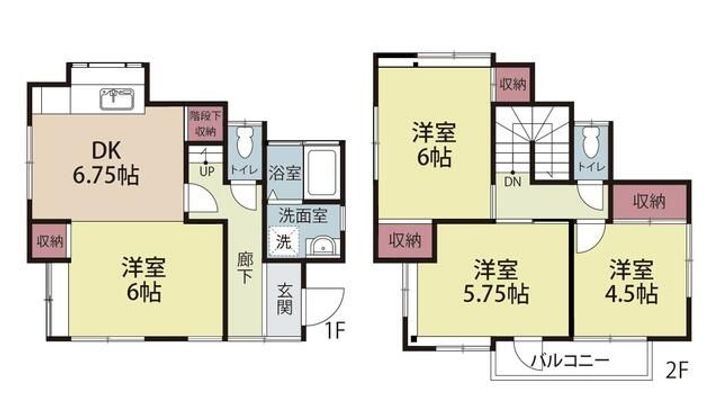 神奈川県横須賀市南浦賀(一戸建)の賃貸物件の間取り