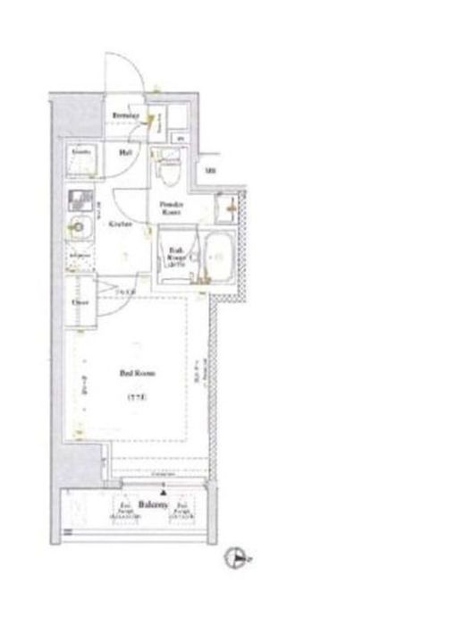東京都中野区弥生町5(マンション)の賃貸物件の間取り