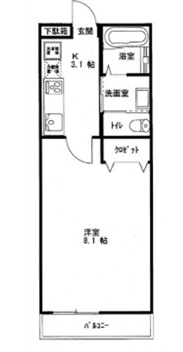 エステートピアM3の間取り