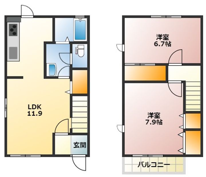 神奈川県横浜市泉区中田北3(一戸建)の賃貸物件の間取り