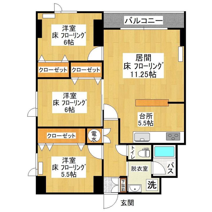 カルム・エ・ペの間取り