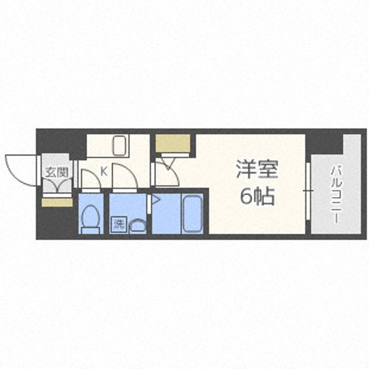 エスリード難波ザ・ゲートの間取り