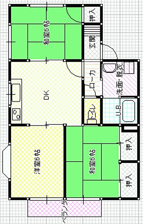コーポおかのの間取り