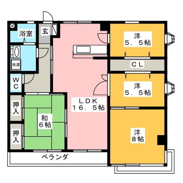 メゾン河村の間取り