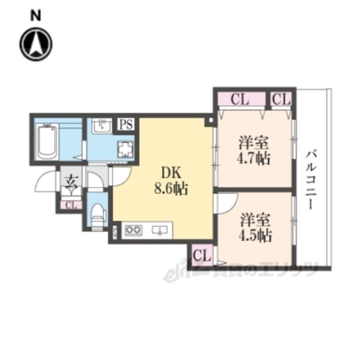 ラモーナ清瀧の間取り