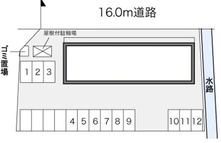 レオパレス カガスノの地図