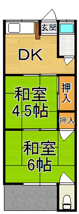 寿町アパートの間取り