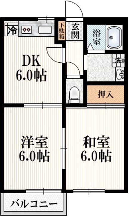メゾンドフェルメールの間取り