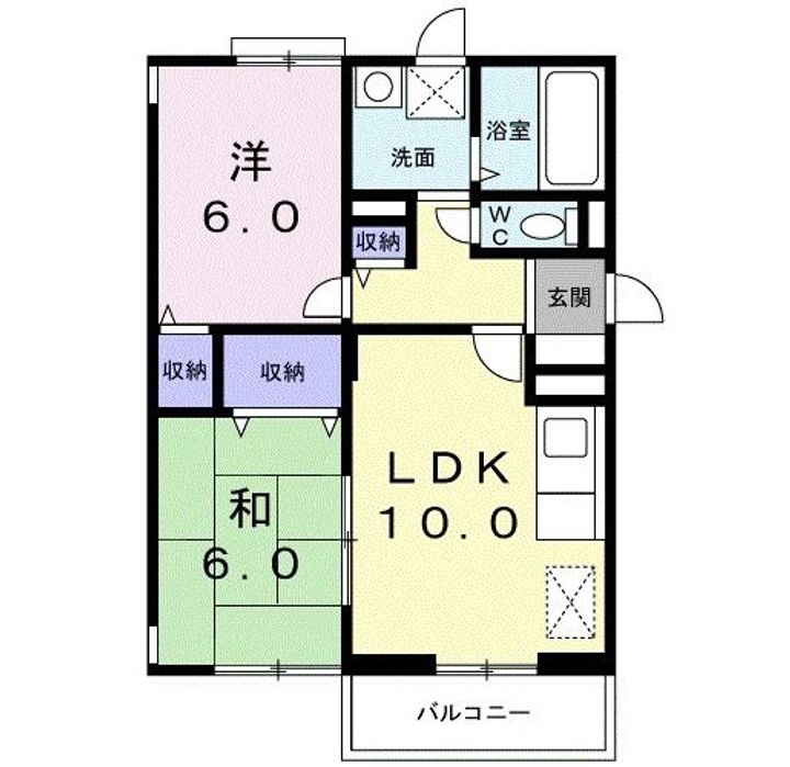 大阪府羽曳野市南古市1(マンション)の賃貸物件の間取り