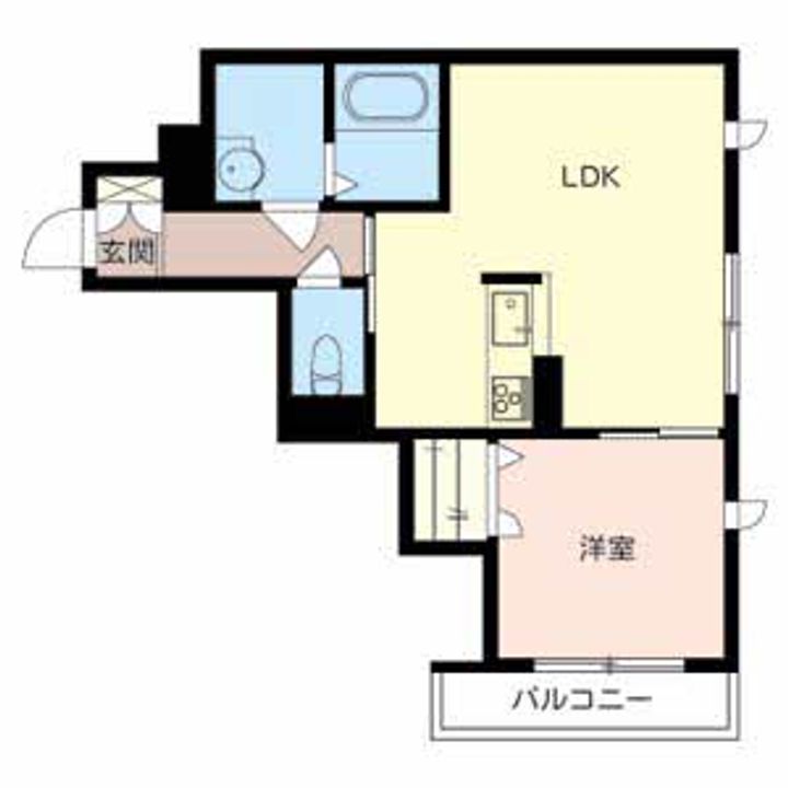 アクシア Aの間取り