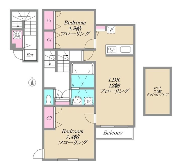 シャルム大岡山の間取り