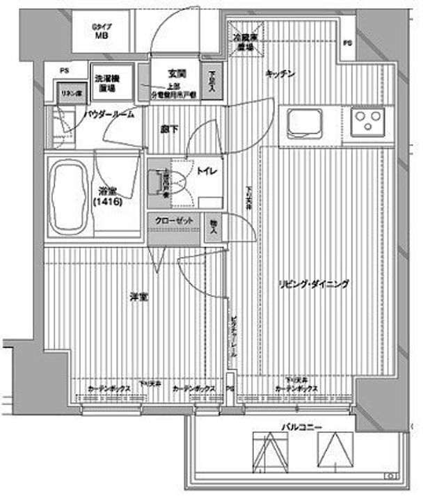 東京都千代田区神田神保町3(マンション)の賃貸物件の間取り