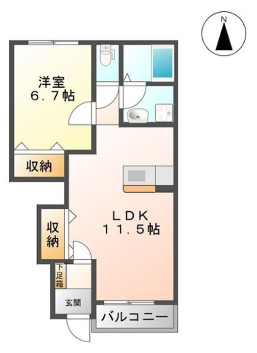 グランドール・Kの間取り