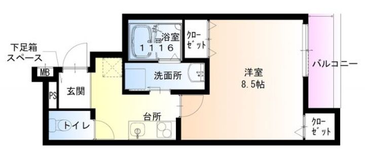 フジパレス東豊中町の間取り