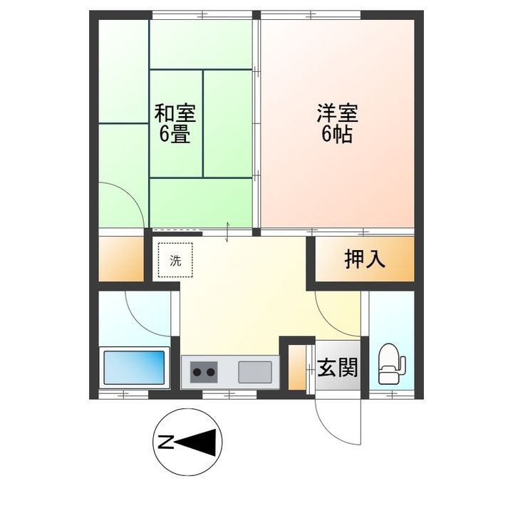 渡辺ハイツの間取り