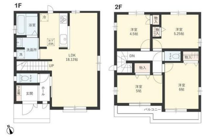 東京都国立市泉3(一戸建)の賃貸物件の間取り