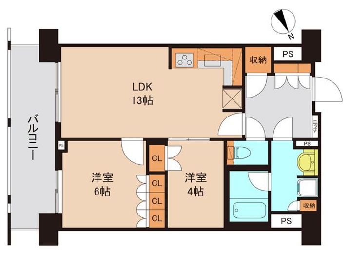 千葉県船橋市本郷町(マンション)の賃貸物件の間取り