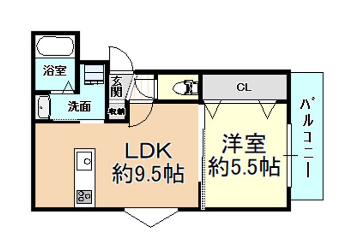 Clear柏原の間取り