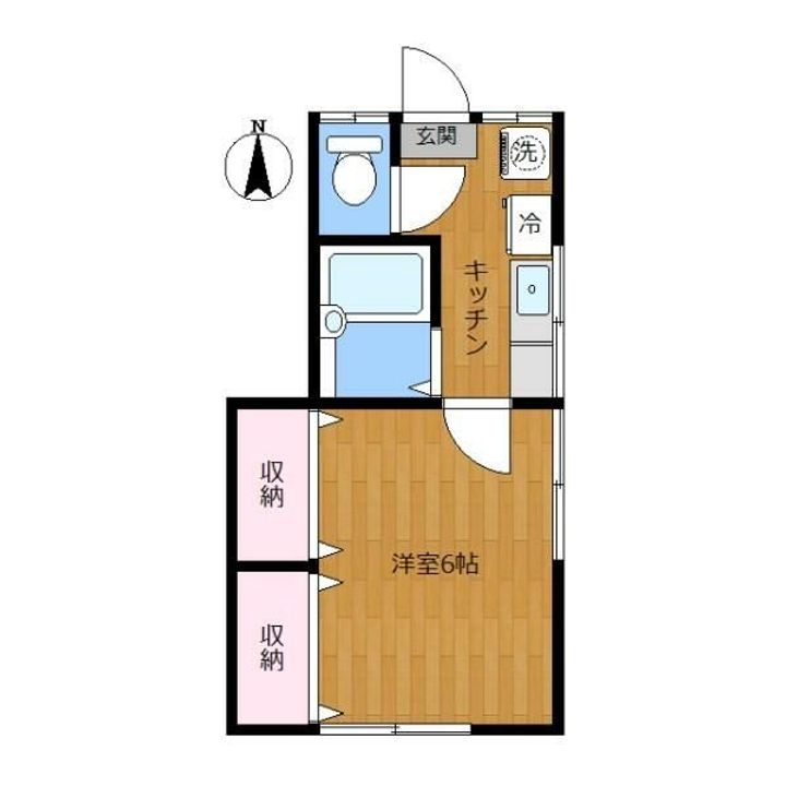 東京都板橋区稲荷台(アパート)の賃貸物件の間取り