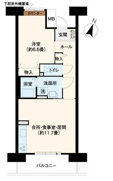 URフレール三宮東の間取り