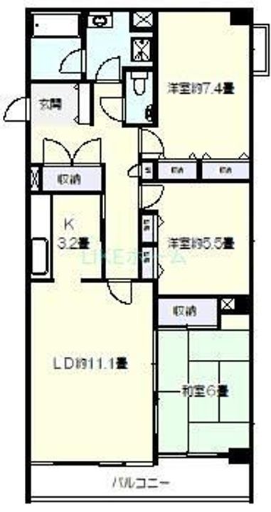 グランドメゾン西船橋の間取り