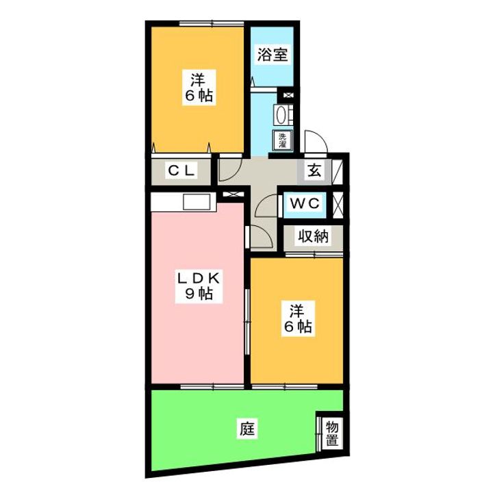 セジュール波須 A棟の間取り