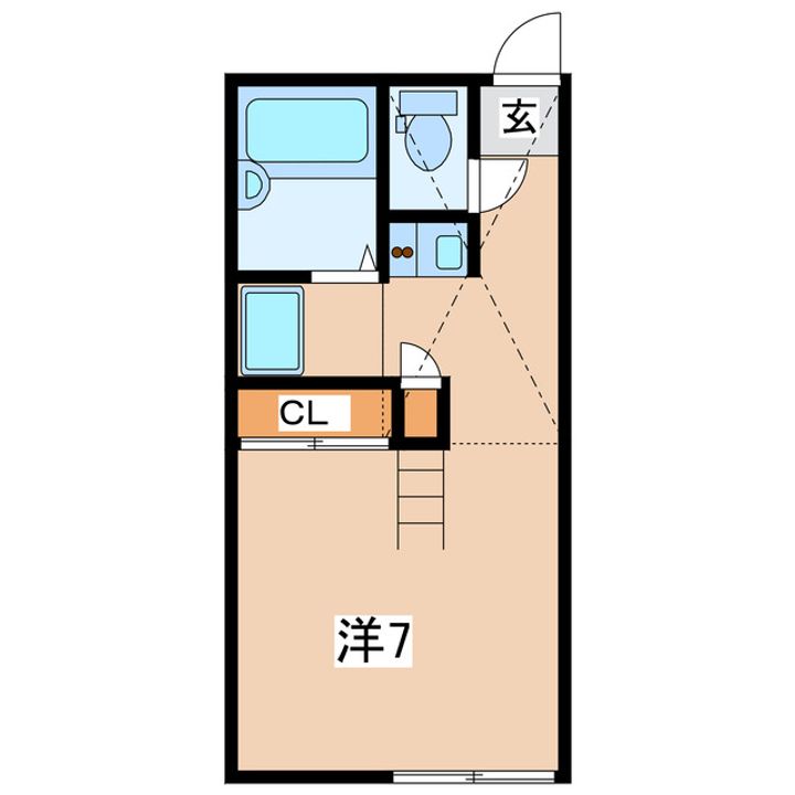 福島県郡山市富田東6(アパート)の賃貸物件の間取り