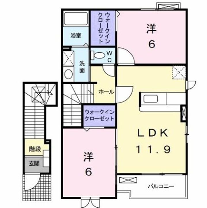 メゾン・ヌーベルA Iの間取り