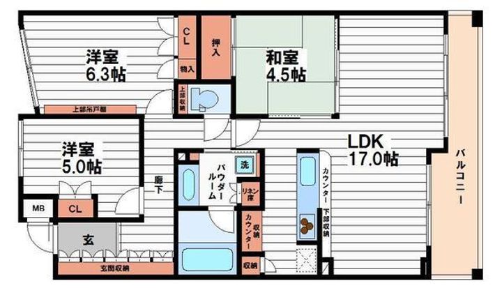 イトーピア北浜スウィートマークの間取り