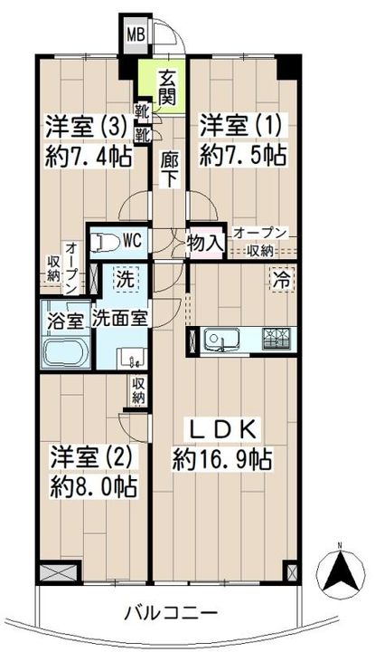 LIVE REST KAWASAKI 515の間取り